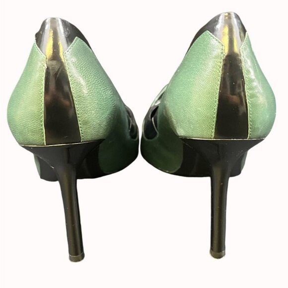 Nine West All The Way Women's Green Shoes/Heels Size 8.5M SKU 5255 - Picture 2 of 8
